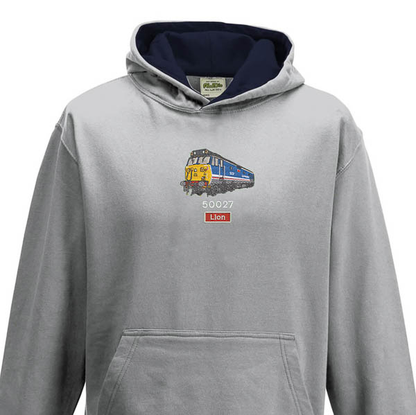 50027 NSE Kids Grey Navy Hoodie 50027 NSE Kids Grey Navy Hoodie