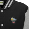 50027 Polo Cut Out Black grey Varsity Jacket 50027 Polo Cut Out Black grey Varsity Jacket