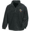 50027 Polo Cut Out Black Zip Neck Fleece 50027 Polo Cut Out Black Zip Neck Fleece