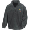 50027 Polo Cut Out Grey Zip Neck Fleece 50027 Polo Cut Out Grey Zip Neck Fleece