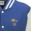 50027 Polo Cut Out Royal Blue and White Varsity Jacket 50027 Polo Cut Out Royal Blue and White Varsity Jacket