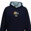 50027 retro Kids Navy Sky Blue Hoodie