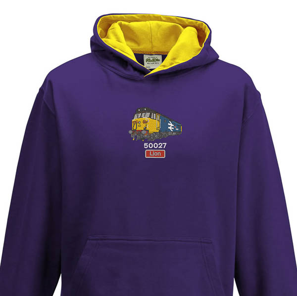 50027 retro Kids Purple Yellow Hoodie 50027 retro Kids Purple Yellow Hoodie