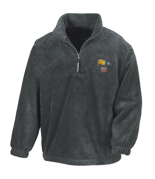 50027 Retro v3 Grey Zip Neck Fleece 50027 Retro v3 Grey Zip Neck Fleece