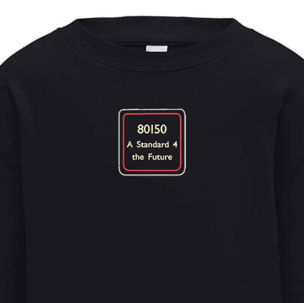 80150 Kids Black Sweatshirt 80150 Kids Black Sweatshirt