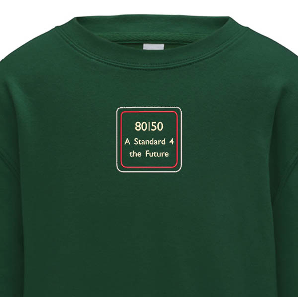 80150 Kids Bottle Green Sweatshirt 80150 Kids Bottle Green Sweatshirt