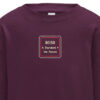 80150 Kids Burgundy Sweatshirt 80150 Kids Burgundy Sweatshirt
