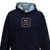 80150 Kids Navy Sky Blue Hoodie 80150 Kids Navy Sky Blue Hoodie