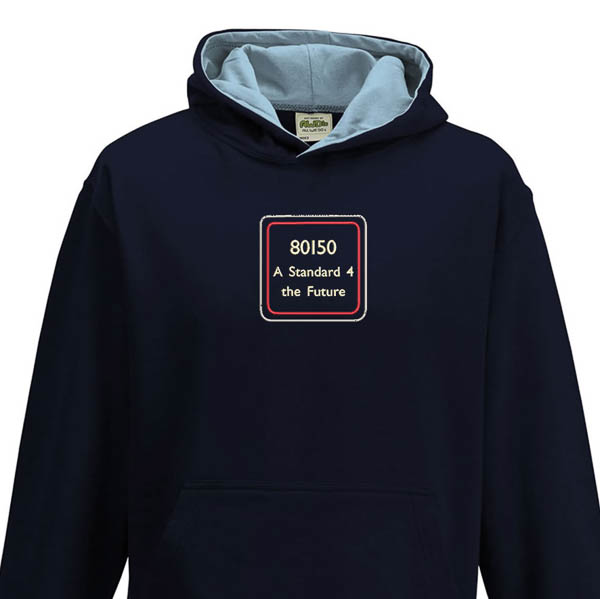 80150 Kids Navy Sky Blue Hoodie 80150 Kids Navy Sky Blue Hoodie