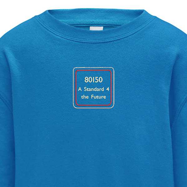 80150 Kids Sapphire Blue Sweatshirt 80150 Kids Sapphire Blue Sweatshirt