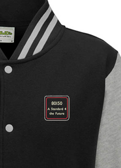 80150 v4 polo Black grey Varsity Jacket 80150 v4 polo Black grey Varsity Jacket