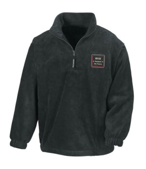 80150 v4 polo Black Zip Neck Fleece