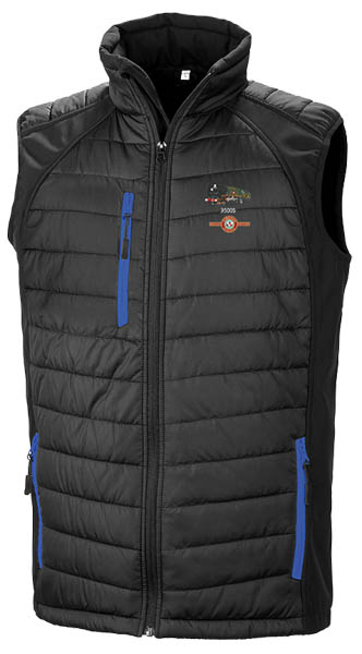 Canadian Pacific Black and Royal Blue Body Warmer Canadian Pacific Black and Royal Blue Body Warmer