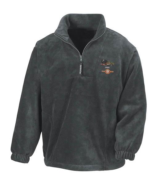 Canadian Pacific Grey Zip Neck Fleece Canadian Pacific Grey Zip Neck Fleece