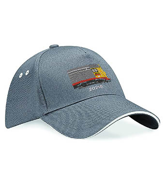 Class 20 20215 Red Stripe RF Highlight Cap Grey and White Class 20 20215 Red Stripe RF Highlight Cap Grey and White