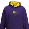 Class 20 D8059 Kids Purple Yellow Hoodie Class 20 D8059 Kids Purple Yellow Hoodie