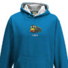 Class 20 D8059 Kids Sapphire Blue Grey Hoodie Class 20 D8059 Kids Sapphire Blue Grey Hoodie