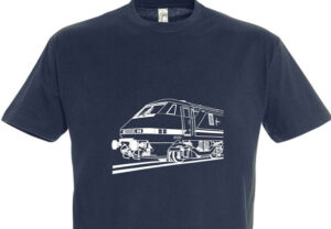 Class 91 3 4 crop white Navy Blue T-Shirt