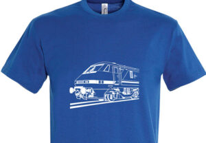 Class 91 3 4 crop white Royal Blue T-Shirt