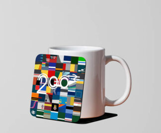 Colours of the Railway Mug Coaster