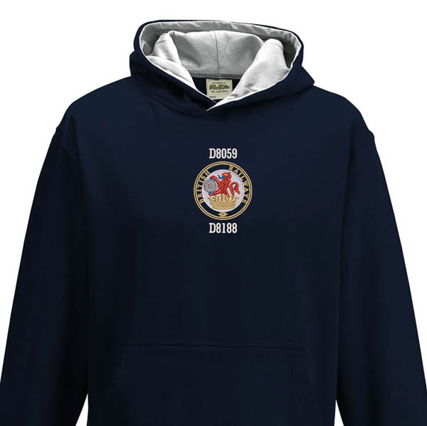 D8059 British Railways Kids Black Heather Hoodie D8059 British Railways Kids Black Heather Hoodie