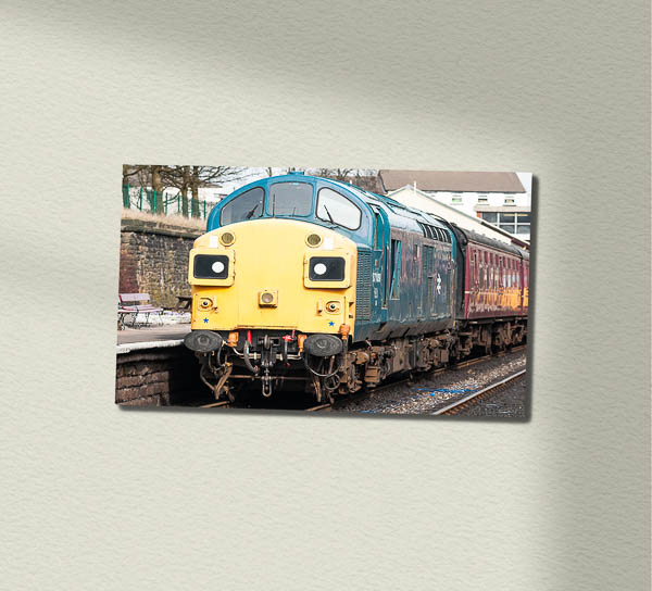 English Electric Class 37 at Bury Metal Sign English Electric Class 37 at Bury Metal Sign