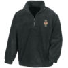 Lion and wheel logo Black Zip Neck Fleece Lion and wheel logo Black Zip Neck Fleece
