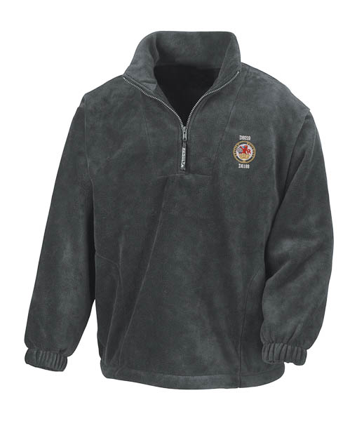 Lion and wheel logo Grey Zip Neck Fleece Lion and wheel logo Grey Zip Neck Fleece