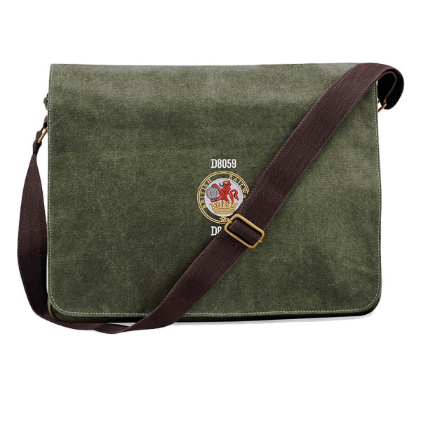 Lion and wheel logo Military Green Messenger Bag Lion and wheel logo Military Green Messenger Bag