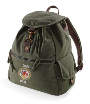 Lion and wheel logo Military Green Rucksack Lion and wheel logo Military Green Rucksack