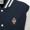 Lion and wheel logo Navy Blue and White Varsity Jacket Lion and wheel logo Navy Blue and White Varsity Jacket