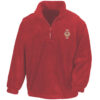 Lion and wheel logo Red Zip Neck Fleece Lion and wheel logo Red Zip Neck Fleece