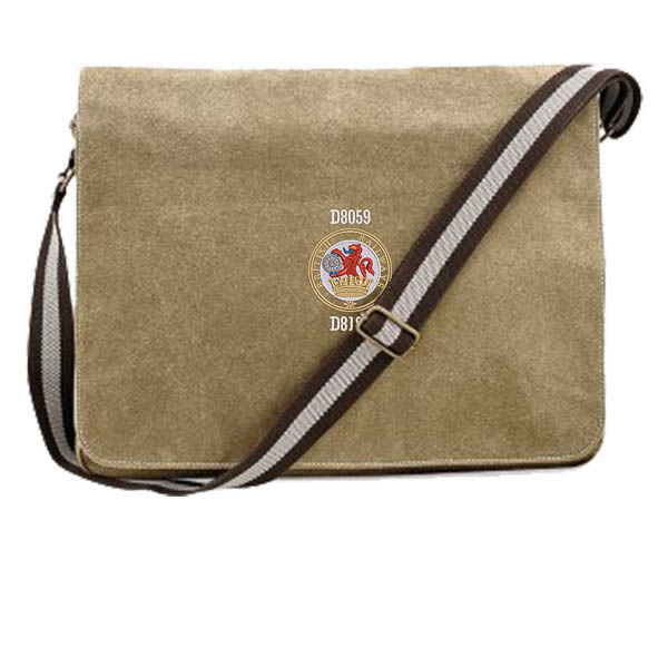 Lion and wheel logo Sand Messenger Bag Lion and wheel logo Sand Messenger Bag