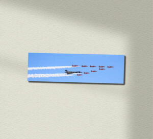 Red Arrows and Avro Vulcan Metal Sign Red Arrows and Avro Vulcan Metal Sign