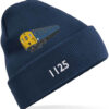 1125 Retro Navy Blue Cuffed Beanie