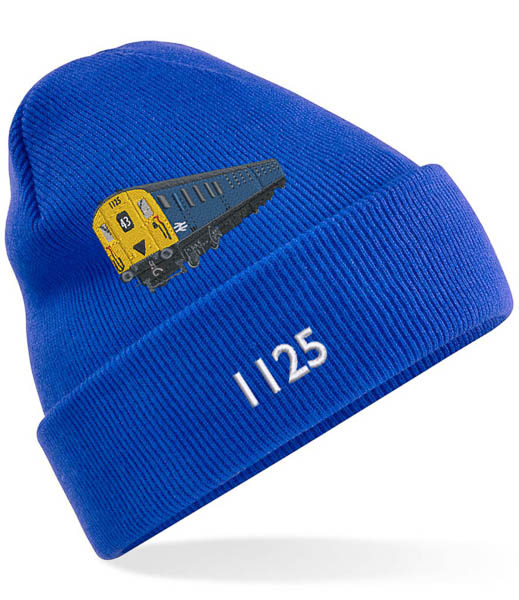 1125 Retro Royal Blue Cuffed Beanie