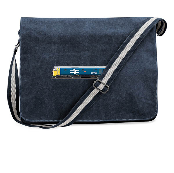50027 NSE Printed Blue Messenger Bag