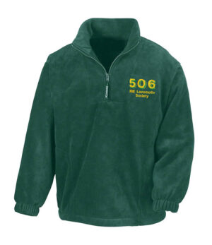506 v2 Forest Green Zip Neck Fleece