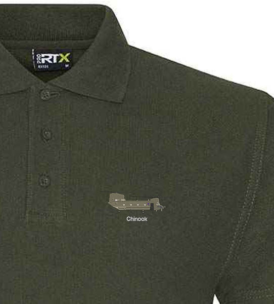 Chinook Military Green Polo Chinook Military Green Polo