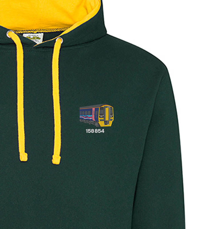 158 FGW Forest Green and Gold hoodie 158 FGW Forest Green and Gold hoodie
