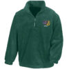 158 FGW Forest Green Zip Neck Fleece 158 FGW Forest Green Zip Neck Fleece
