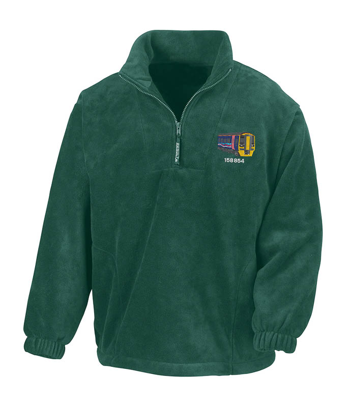 158 FGW Forest Green Zip Neck Fleece 158 FGW Forest Green Zip Neck Fleece