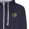 158 FGW Navy and Heather zipped hoodie 158 FGW Navy and Heather zipped hoodie