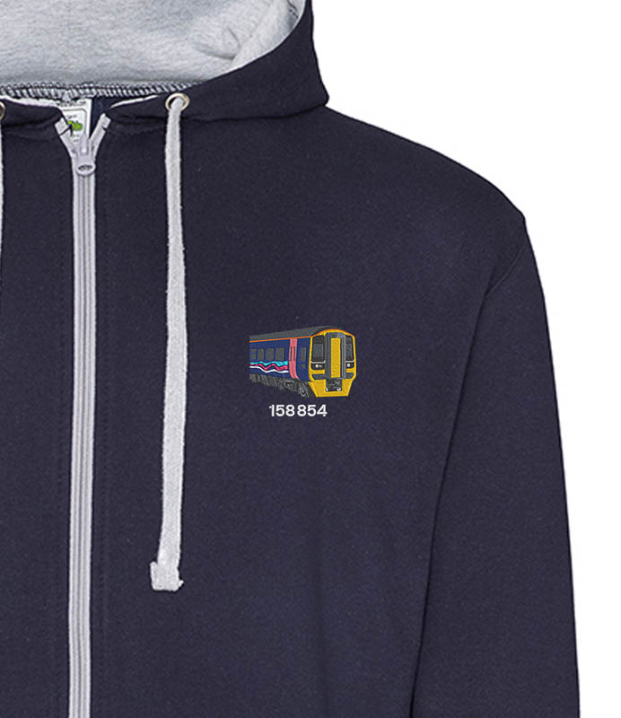 158 FGW Navy and Heather zipped hoodie 158 FGW Navy and Heather zipped hoodie