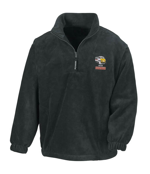 91119 Intercity Black Zip Neck Fleece 91119 Intercity Black Zip Neck Fleece