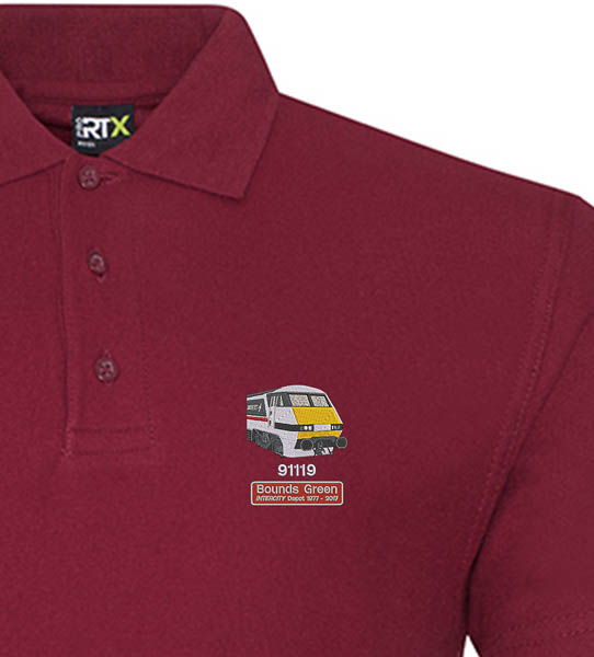 91119 Intercity Burgundy Polo 91119 Intercity Burgundy Polo