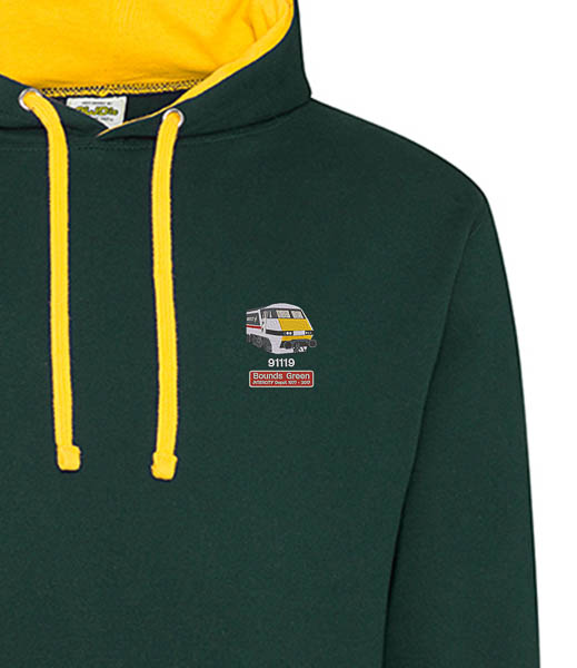 91119 Intercity Forest Green and Gold hoodie 91119 Intercity Forest Green and Gold hoodie