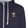 91119 Intercity Navy and Heather zipped hoodie 91119 Intercity Navy and Heather zipped hoodie