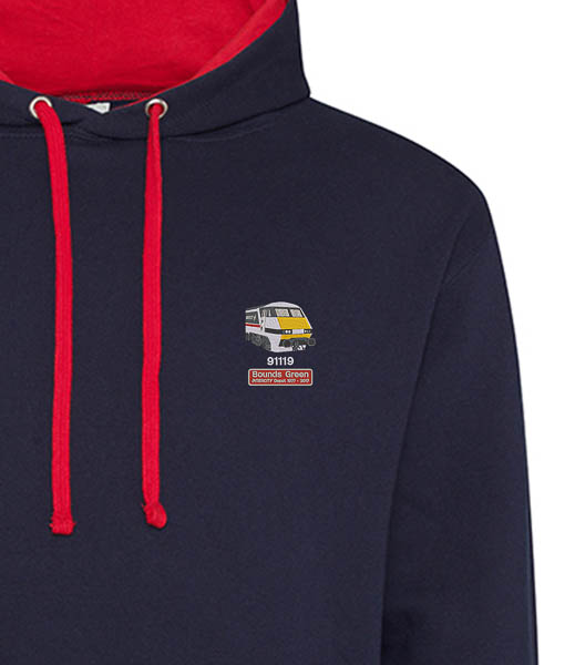 91119 Intercity Navy and Red hoodie 91119 Intercity Navy and Red hoodie