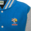 91119 Intercity Sapphire Blue and Grey Varsity Jacket 91119 Intercity Sapphire Blue and Grey Varsity Jacket